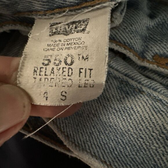 Vintage LEVIS 550 Baggy Women’s Dad Jeans‎ 24 Faded Creased USA Y2K size small - Picture 16 of 16